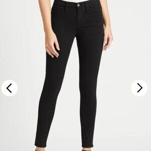 Frame Women's Size 26 Black Film Noir Le Skinny de Jeanne Crop Jeans